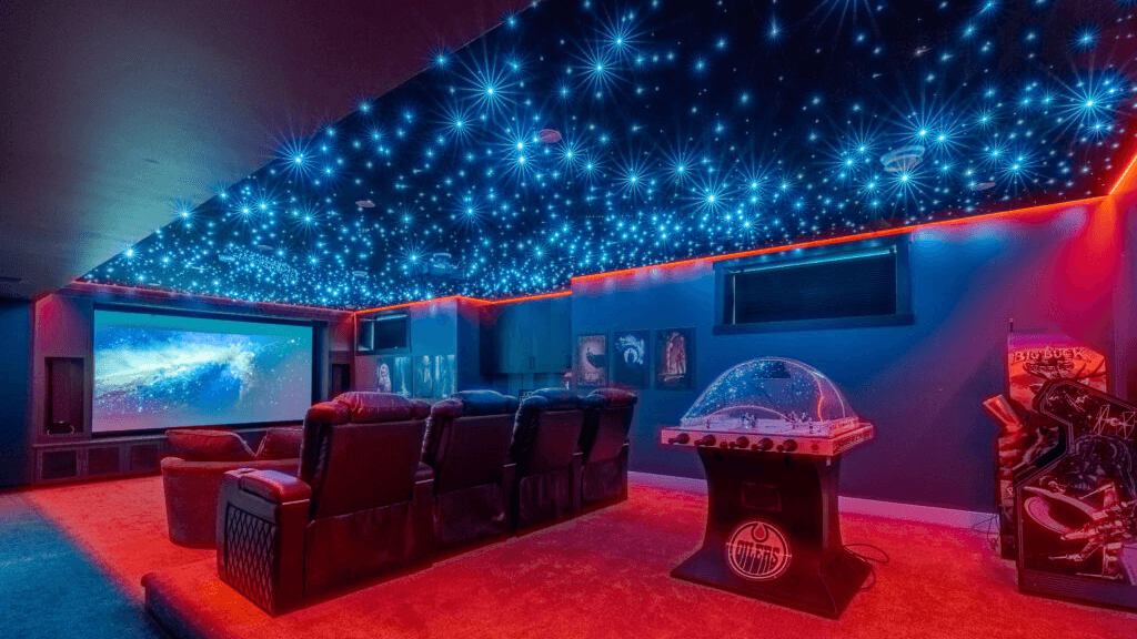 Home Theatre With Star Lights Roof